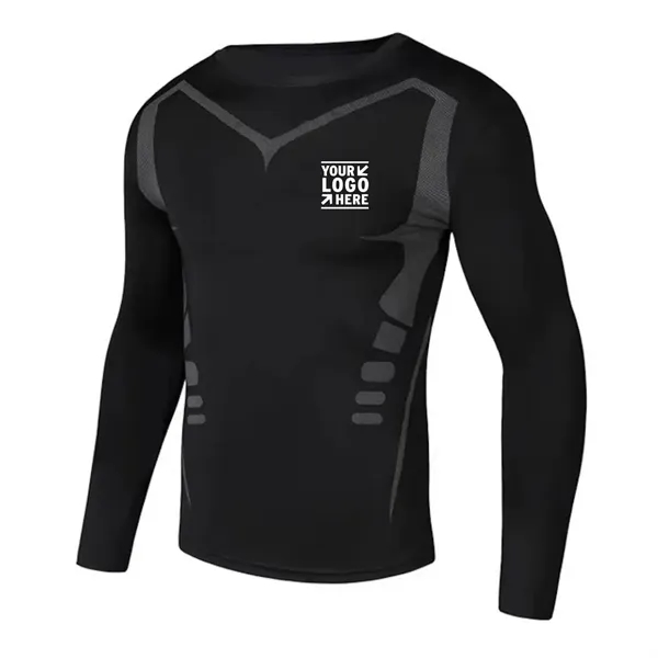 5Pcs Men's Compression Pants Shirt Jacket Athletic Sets - 5Pcs Men's Compression Pants Shirt Jacket Athletic Sets - Image 1 of 5