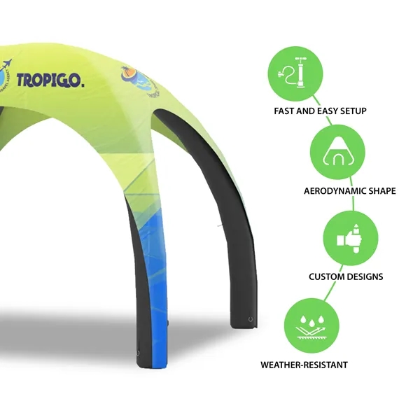10' Custom Inflatable Spider Tent with 4 legs with Canopy - 10' Custom Inflatable Spider Tent with 4 legs with Canopy - Image 3 of 4