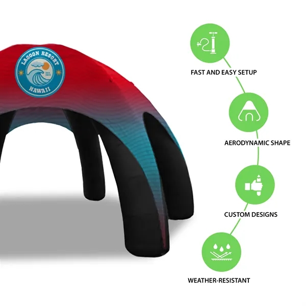 20' Custom Inflatable Spider Tent with 6 legs with Canopy - 20' Custom Inflatable Spider Tent with 6 legs with Canopy - Image 3 of 4
