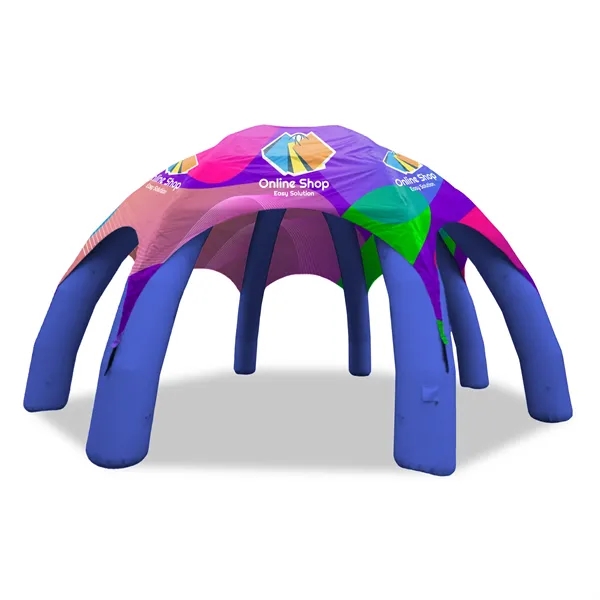 33' Custom Inflatable Spider Tent with 8 legs with Canopy - 33' Custom Inflatable Spider Tent with 8 legs with Canopy - Image 0 of 4