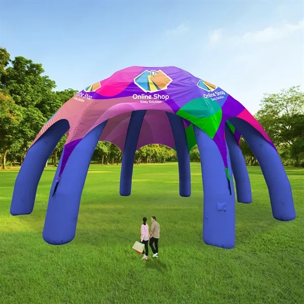 33' Custom Inflatable Spider Tent with 8 legs with Canopy - 33' Custom Inflatable Spider Tent with 8 legs with Canopy - Image 3 of 4
