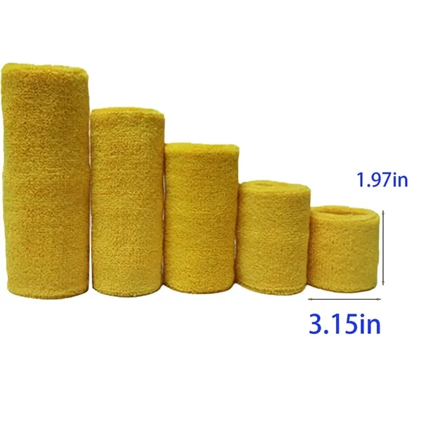 Color Cotton Sweat Absorbent Sports Towel Wristband - Color Cotton Sweat Absorbent Sports Towel Wristband - Image 1 of 1