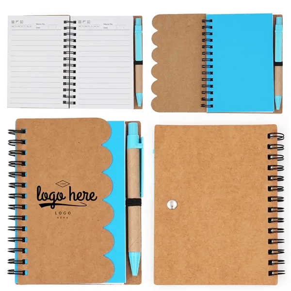 Paper Wavy Stripe Pen Notebook - Paper Wavy Stripe Pen Notebook - Image 5 of 5