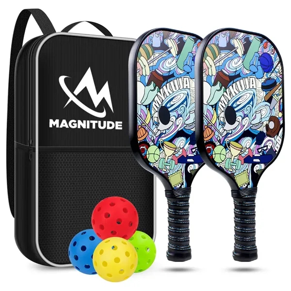 Fiberglass Pickleball Racket Paddle & Ball Set - Fiberglass Pickleball Racket Paddle & Ball Set - Image 1 of 8