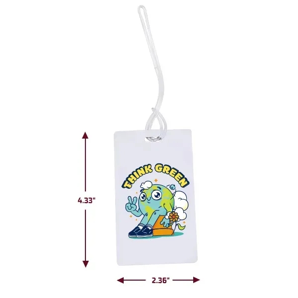 Full Color Plastic Luggage Tags With Strap - Full Color Plastic Luggage Tags With Strap - Image 2 of 9