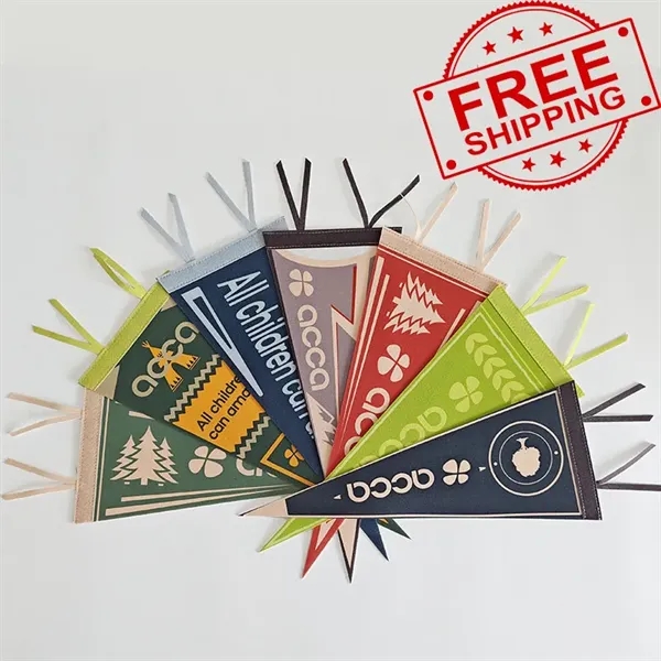 Custom Triangle Felt Pennant Flag - Custom Triangle Felt Pennant Flag - Image 0 of 0