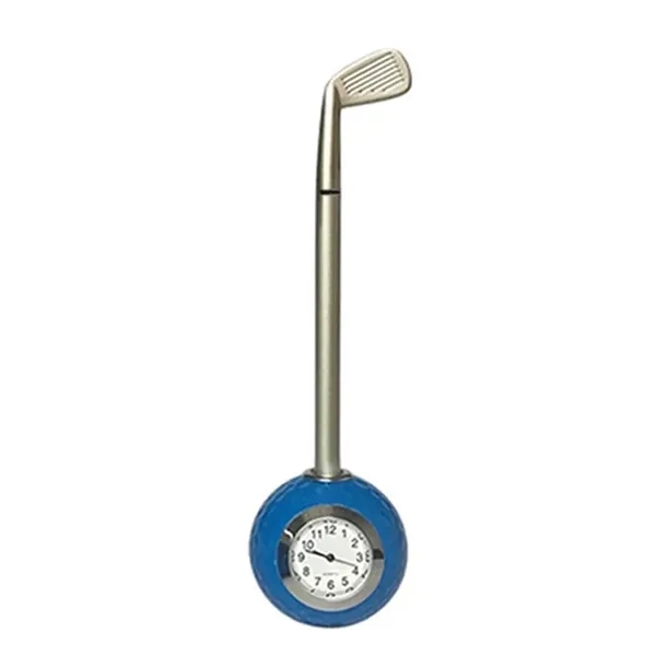 Golf Ball Pen Holder With Clock - Golf Ball Pen Holder With Clock - Image 2 of 6