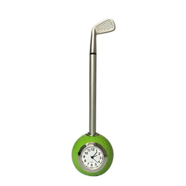 Golf Ball Pen Holder With Clock - Golf Ball Pen Holder With Clock - Image 4 of 6