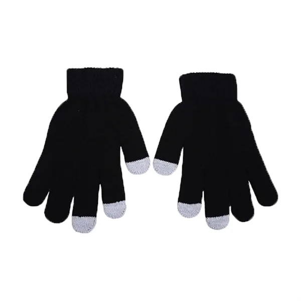 Warm Knitted Touchscreen Gloves - Warm Knitted Touchscreen Gloves - Image 3 of 4