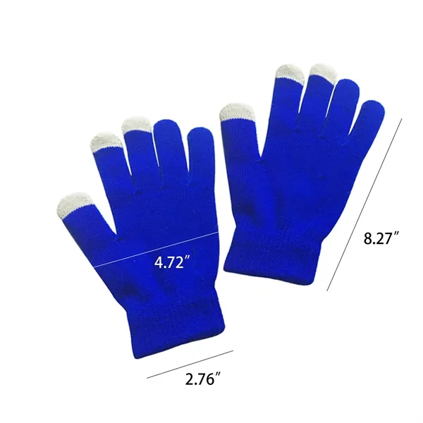Warm Knitted Touchscreen Gloves - Warm Knitted Touchscreen Gloves - Image 1 of 4