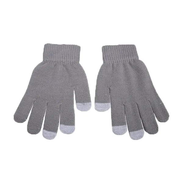 Warm Knitted Touchscreen Gloves - Warm Knitted Touchscreen Gloves - Image 4 of 4
