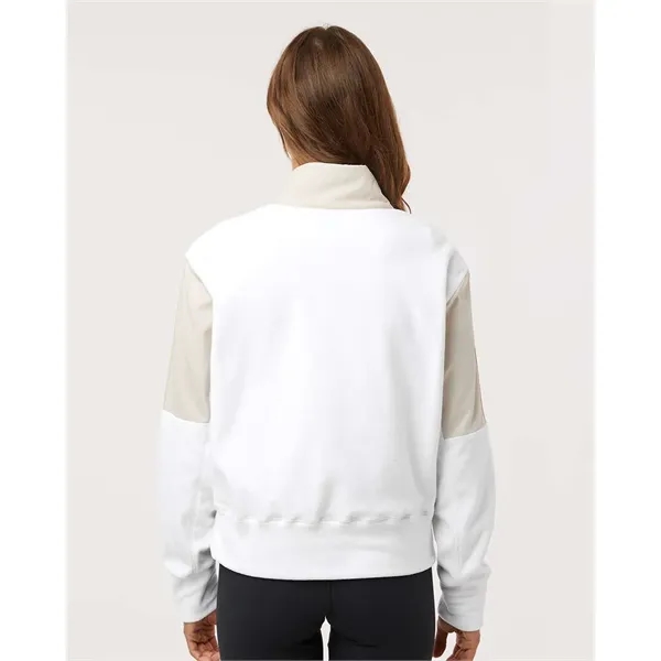 Adidas Women's Fleece Quarter-Zip Pullover - Adidas Women's Fleece Quarter-Zip Pullover - Image 4 of 17