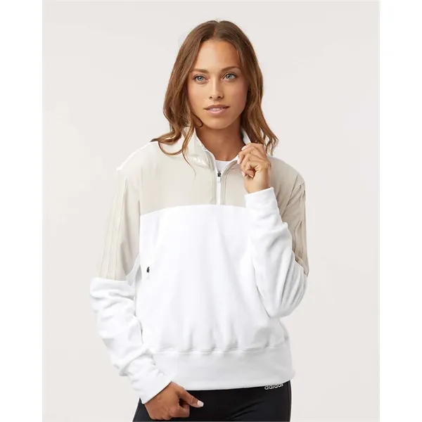 Adidas Women's Fleece Quarter-Zip Pullover - Adidas Women's Fleece Quarter-Zip Pullover - Image 0 of 17