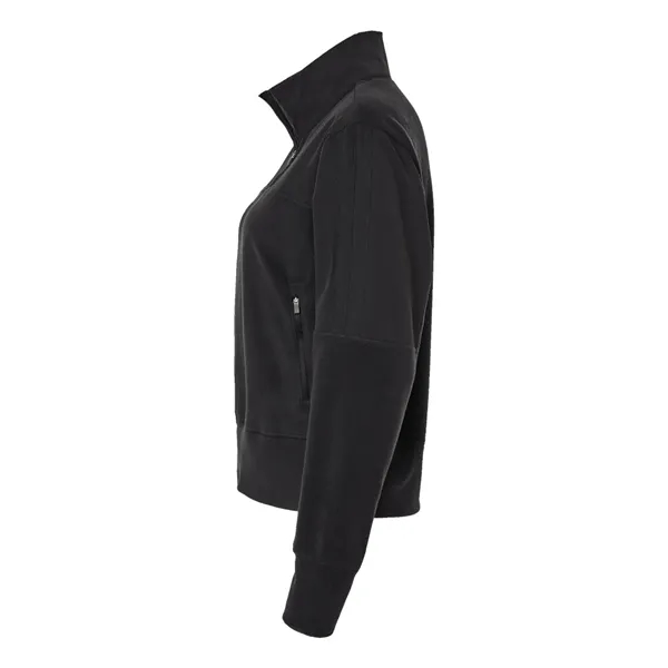 Adidas Women's Fleece Quarter-Zip Pullover - Adidas Women's Fleece Quarter-Zip Pullover - Image 7 of 17