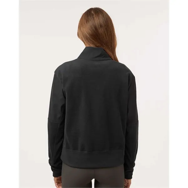 Adidas Women's Fleece Quarter-Zip Pullover - Adidas Women's Fleece Quarter-Zip Pullover - Image 9 of 17