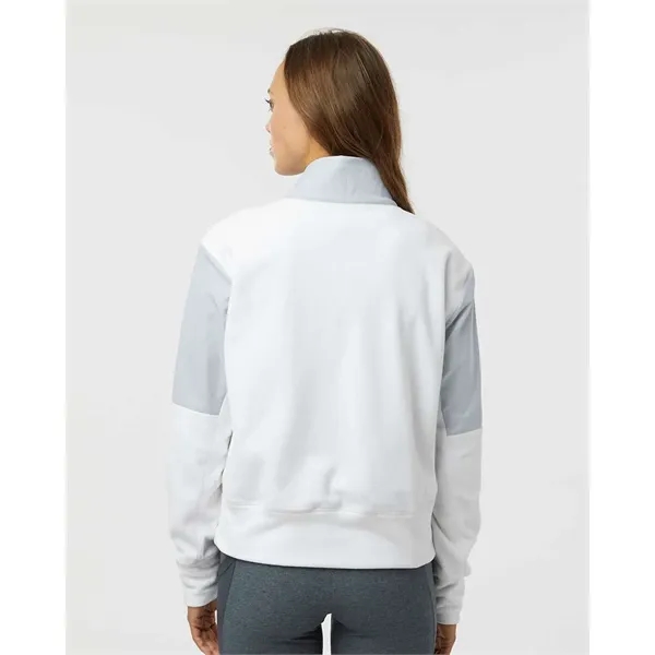 Adidas Women's Fleece Quarter-Zip Pullover - Adidas Women's Fleece Quarter-Zip Pullover - Image 15 of 17