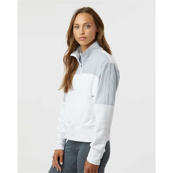 Adidas Women's Fleece Quarter-Zip Pullover - Adidas Women's Fleece Quarter-Zip Pullover - Image 17 of 17