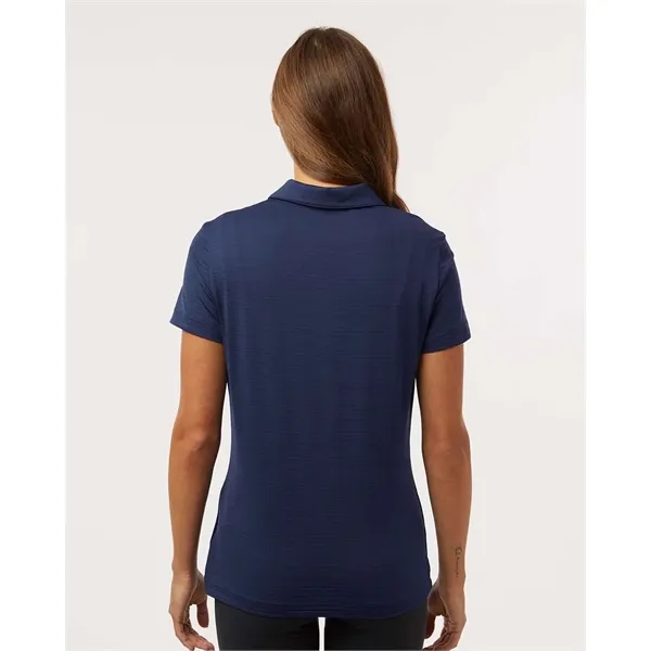 Adidas Women's Textured Stripe Polo - Adidas Women's Textured Stripe Polo - Image 9 of 17