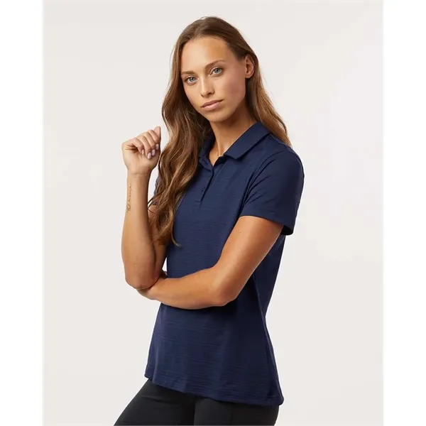 Adidas Women's Textured Stripe Polo - Adidas Women's Textured Stripe Polo - Image 11 of 17