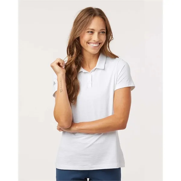 Adidas Women's Textured Stripe Polo - Adidas Women's Textured Stripe Polo - Image 16 of 17