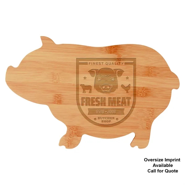 Bamboo Pig-Shaped Cutting Board - Bamboo Pig-Shaped Cutting Board - Image 2 of 2