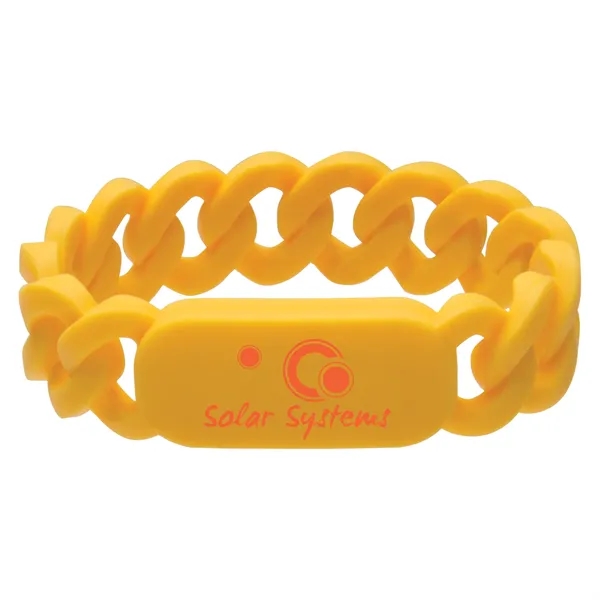 Silicone Link Wristband - Silicone Link Wristband - Image 1 of 11