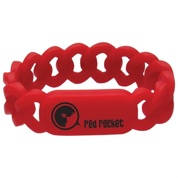 Silicone Link Wristband - Silicone Link Wristband - Image 3 of 11