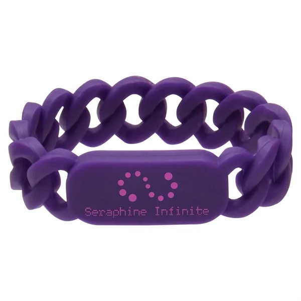 Silicone Link Wristband - Silicone Link Wristband - Image 4 of 11