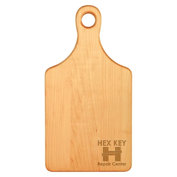13 1/2" x 7" Maple Paddle Shaped Cutting Board - 13 1/2" x 7" Maple Paddle Shaped Cutting Board - Image 0 of 2