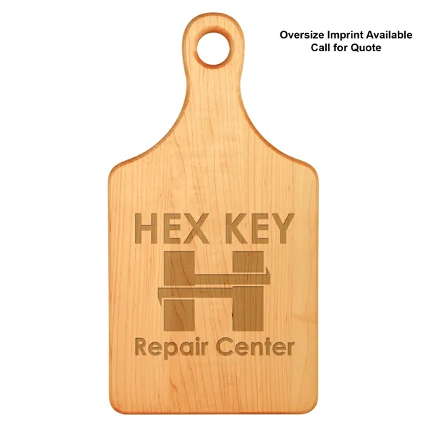 13 1/2" x 7" Maple Paddle Shaped Cutting Board - 13 1/2" x 7" Maple Paddle Shaped Cutting Board - Image 2 of 2