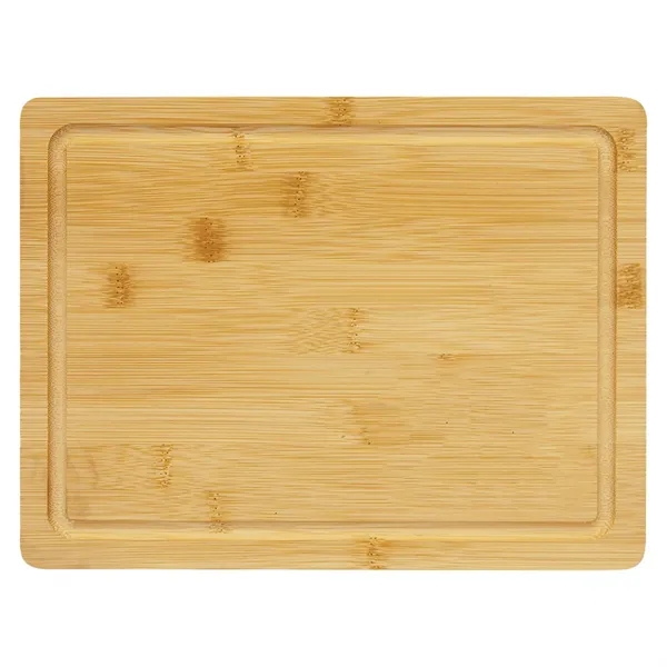 11 1/2" x 8 3/4" Bamboo Cutting Board with Juice Groove - 11 1/2" x 8 3/4" Bamboo Cutting Board with Juice Groove - Image 1 of 2