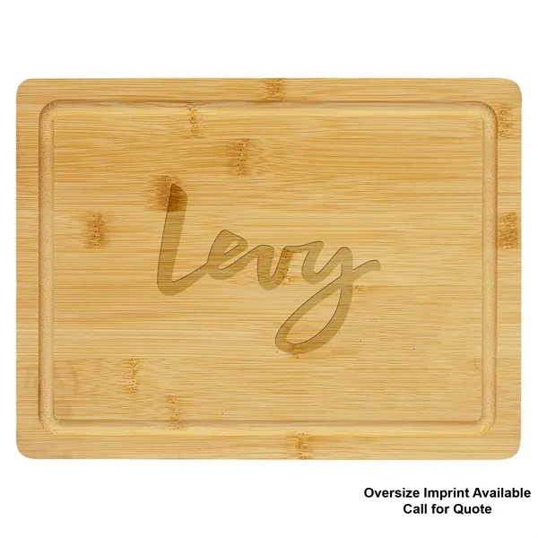 11 1/2" x 8 3/4" Bamboo Cutting Board with Juice Groove - 11 1/2" x 8 3/4" Bamboo Cutting Board with Juice Groove - Image 2 of 2