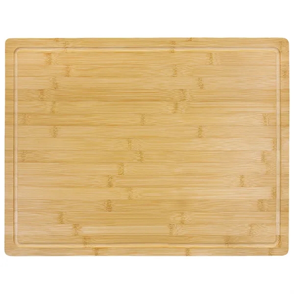 19 3/4" x 15" Bamboo Cutting Board with Juice Groove - 19 3/4" x 15" Bamboo Cutting Board with Juice Groove - Image 1 of 2