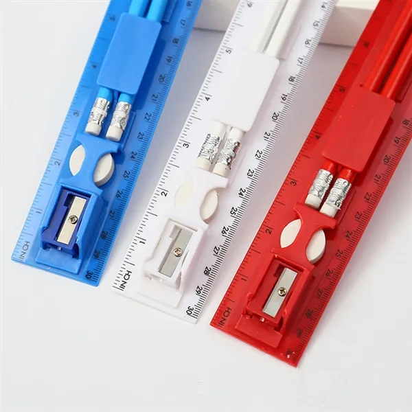 30Cm/12Inch 4 In 1 Stationery Set - 30Cm/12Inch 4 In 1 Stationery Set - Image 4 of 4