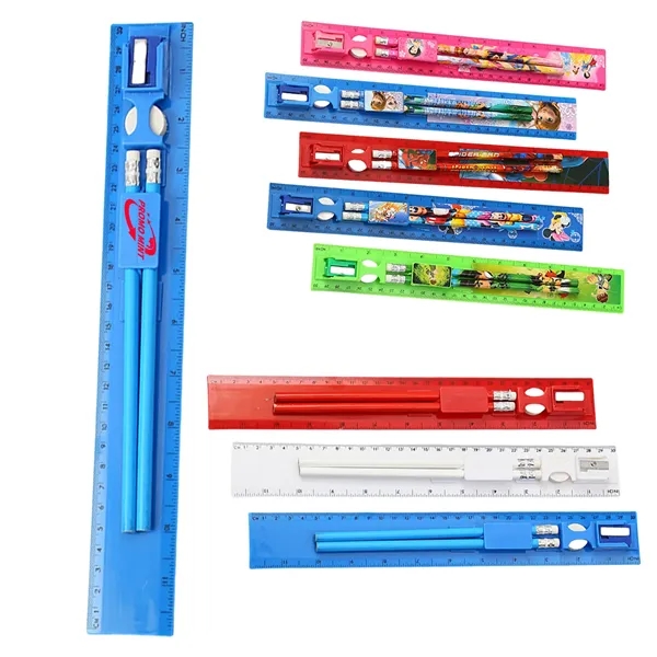 30Cm/12Inch 4 In 1 Stationery Set - 30Cm/12Inch 4 In 1 Stationery Set - Image 0 of 4