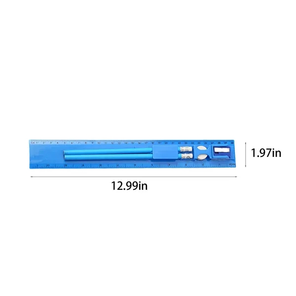 30Cm/12Inch 4 In 1 Stationery Set - 30Cm/12Inch 4 In 1 Stationery Set - Image 1 of 4