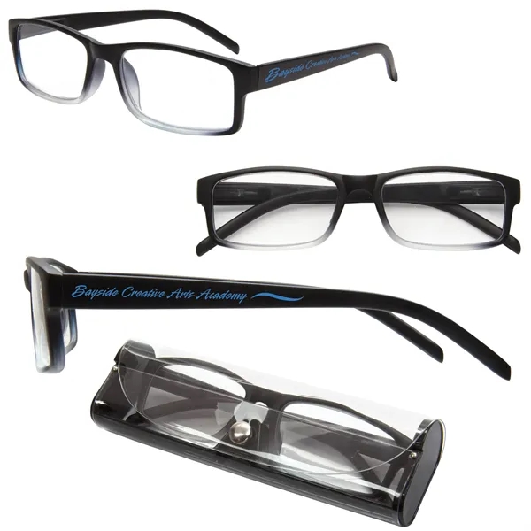 Soft Finish Reading Glasses with Matching Case - Soft Finish Reading Glasses with Matching Case - Image 1 of 4