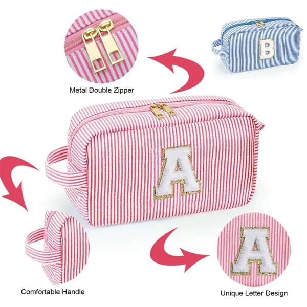 Monogram Cosmetic Pouch Makeup Case Transparent Bag - Monogram Cosmetic Pouch Makeup Case Transparent Bag - Image 0 of 5