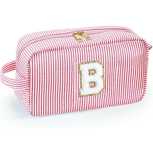 Monogram Cosmetic Pouch Makeup Case Transparent Bag - Monogram Cosmetic Pouch Makeup Case Transparent Bag - Image 4 of 5