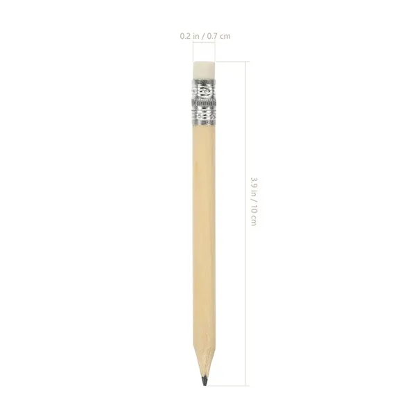 Golf Pencil with Eraser Hex & Round Shape - Golf Pencil with Eraser Hex & Round Shape - Image 2 of 3