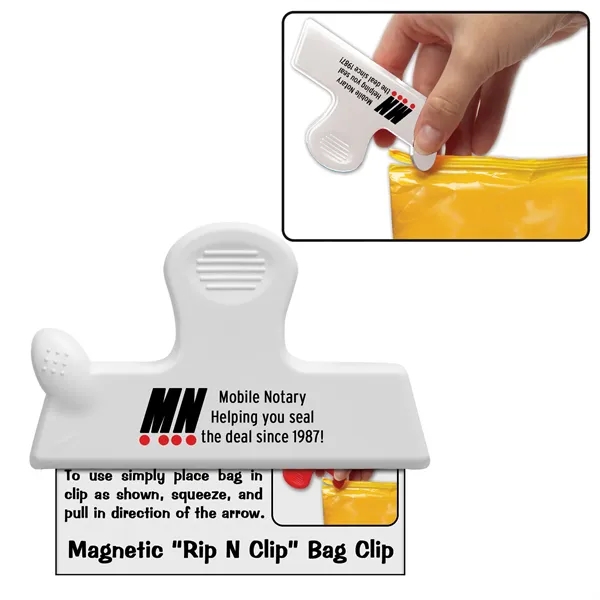 Magnetic Rip N Clip Bag Clip - Magnetic Rip N Clip Bag Clip - Image 1 of 3