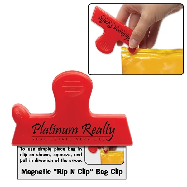 Magnetic Rip N Clip Bag Clip - Magnetic Rip N Clip Bag Clip - Image 2 of 3