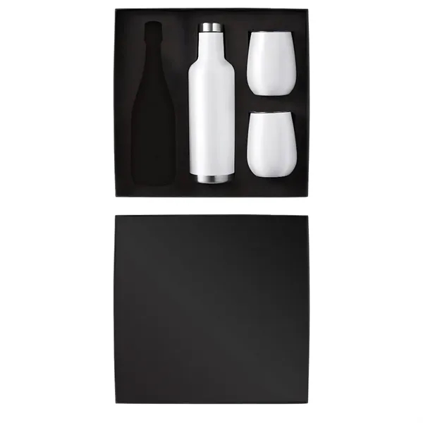 Wine Growler & Tumbler Luxury Gift Set with Bottle Slot - Wine Growler & Tumbler Luxury Gift Set with Bottle Slot - Image 5 of 6