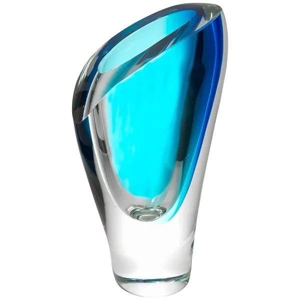 Blue Lush Art Glass Vase Award - Blue Lush Art Glass Vase Award - Image 0 of 1