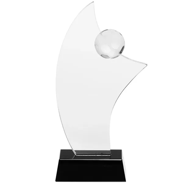 Soccer Crystal Glass Custom Awards - Soccer Crystal Glass Custom Awards - Image 1 of 1