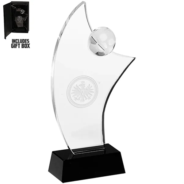 Soccer Crystal Glass Custom Awards - Soccer Crystal Glass Custom Awards - Image 0 of 1