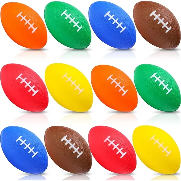 Promotional Mini Football Squeezie Stress Reliever 3.5 inch - Promotional Mini Football Squeezie Stress Reliever 3.5 inch - Image 1 of 3
