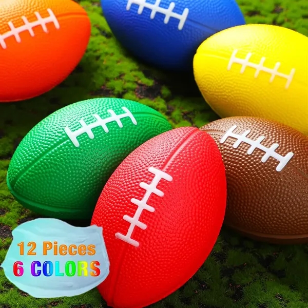 Promotional Mini Football Squeezie Stress Reliever 3.5 inch - Promotional Mini Football Squeezie Stress Reliever 3.5 inch - Image 3 of 3