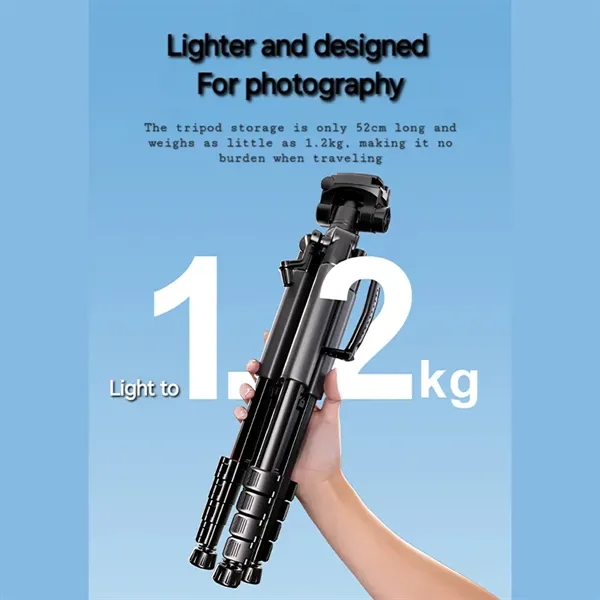 Camera and phone Tripod with Travel Bag and Mobile Holder - Camera and phone Tripod with Travel Bag and Mobile Holder - Image 4 of 7