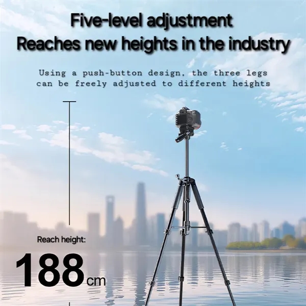 Camera and phone Tripod with Travel Bag and Mobile Holder - Camera and phone Tripod with Travel Bag and Mobile Holder - Image 5 of 7